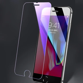 WZH Anti Blue Ray Svetlobe 9H Kaljeno Steklo za iPhone 6 6S 7 8 Plus X XS MAX XR 10 5 5S 5C SE Zaslon Patron Oči Nego 2.5 D 2
