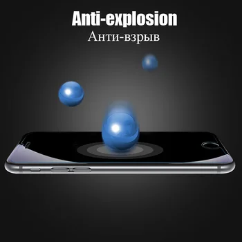 WZH Anti Blue Ray Svetlobe 9H Kaljeno Steklo za iPhone 6 6S 7 8 Plus X XS MAX XR 10 5 5S 5C SE Zaslon Patron Oči Nego 2.5 D 4
