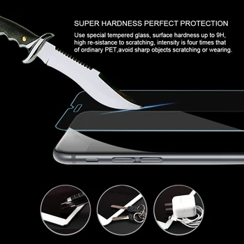 WZH Anti Blue Ray Svetlobe 9H Kaljeno Steklo za iPhone 6 6S 7 8 Plus X XS MAX XR 10 5 5S 5C SE Zaslon Patron Oči Nego 2.5 D 5