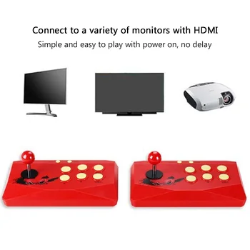 X6 Retro HD Brezžični Video Arkadna Igra Konzola HDMI je združljiv Vgrajen 1788 Klasičnih Iger Dual Controller Palčko za TV 3