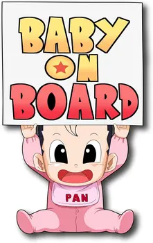 Y445# Super Cute Anime Žogo Baby on Board Nalepke, Vinilne Nalepke za Avtomobile Odbijača Omarice Vozila Windows Tovornjaki
