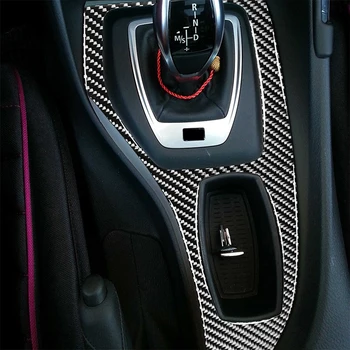 Za BMW X1 (E84 2010-2015 Pravi Ogljikovih Vlaken Prestavna Plošča Zajema Trim Nalepke Avto Notranje zadeve Ornamenti Avto Notranjost Material 1