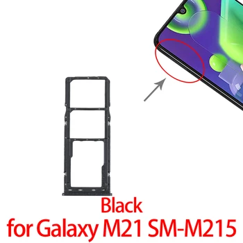 Za Galaxy M21 Pladenj za Kartico SIM + Pladenj za Kartico SIM + Micro SD Kartico Pladenj za Samsung Galaxy M21 SM-M215