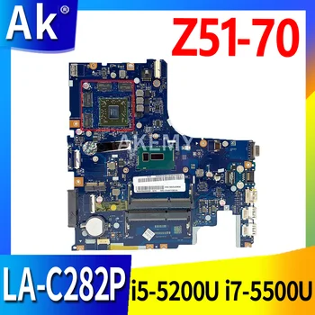 Za Lenovo Z51-70 AIWZ0/Z1 LA-C282P Laotop Motherboard Mainboard LA-C282P Matično ploščo z i5-5200U i7-5500U CPU Radeon V2G GPU