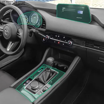 Za Mazda 3 Axela 2018-2022Car Notranjosti sredinski konzoli, Pregleden TPU Zaščitno folijo Anti-scratch Popravila film Accessorie Preuredi 0