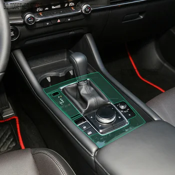Za Mazda 3 Axela 2018-2022Car Notranjosti sredinski konzoli, Pregleden TPU Zaščitno folijo Anti-scratch Popravila film Accessorie Preuredi 1