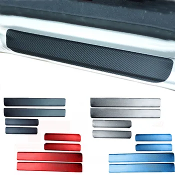 Za Mitsubishi ASX Lancer RVR 2011 2012 2013 2014 2015 vrata avtomobila polico izvažajo iz ogljikovih vlaken vinilne nalepke, Nalepke 4pcs avto styling