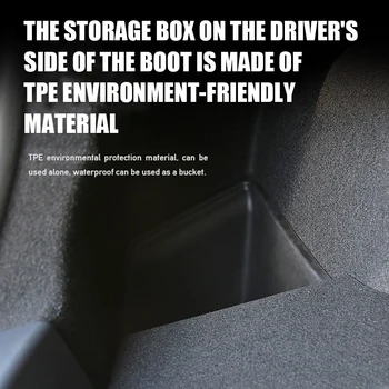 Za Model 3 Prtljažniku Avtomobila Strani Škatla za Shranjevanje Zgrinjati Pad Particijo, Skladiščenje in Razvrščanje Škatla za Shranjevanje Avto Shranjevanje