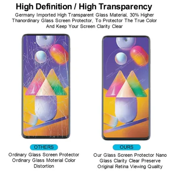 Za samsung M31S Steklo Objektiva Kamere Kaljeno Steklo Za Samsung Galaxy M31 S M 31S 31 M315F M317F Screen Protector Zaščitno folijo 3