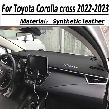 Za Toyota Corolla Križ 2021 2022 2023 Avto nadzorna plošča Pokrov Mat Umetno usnje na Armaturno Ploščo Sonce Odtenek Pad Anti-UV Dodatki