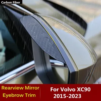 Za Volvo XC90 2015 2016 2017 2018 2019 2020 2021 2022 2023 Ogljikovih Vlaken Strani Ogledala, Vizir Kritje Palico Trim Ščit Obrvi