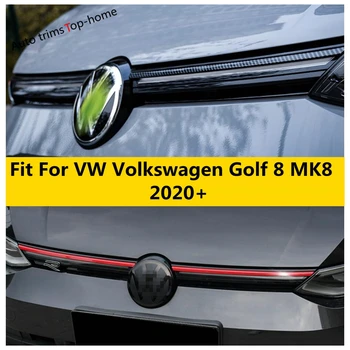 Za VW Volkswagen Golf 8 MK8 do leta 2020, 2022 Spredaj Kapuco Sredini Maska Očesa Trak Kuverta Prevleko iz Ogljikovih Vlaken / Rdeča Dodatki Zunanjost 0