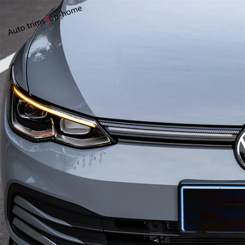 Za VW Volkswagen Golf 8 MK8 do leta 2020, 2022 Spredaj Kapuco Sredini Maska Očesa Trak Kuverta Prevleko iz Ogljikovih Vlaken / Rdeča Dodatki Zunanjost 1