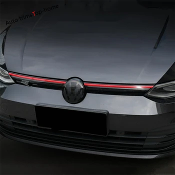 Za VW Volkswagen Golf 8 MK8 do leta 2020, 2022 Spredaj Kapuco Sredini Maska Očesa Trak Kuverta Prevleko iz Ogljikovih Vlaken / Rdeča Dodatki Zunanjost 4