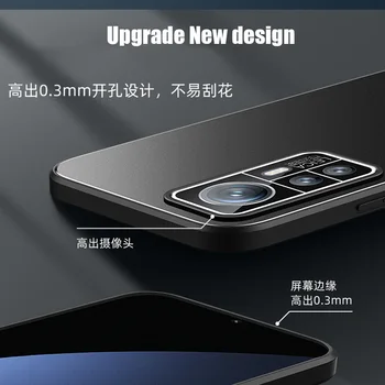Za Xiaomi 12T Pro Primeru Luksuzni Kovinski Shockproof Primeru Telefon Za Mi 12T Pro 12 T Fotoaparata Pokrov Funda Redmi K50 Ultra Primeru 1