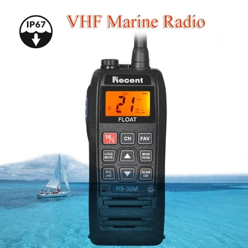 Zadnjih RS-39M VHF Morskih Radijske IPX7 Nepremočljiva Plovec, Walkie Talkie, Dvojni Mikrofon Design 156.025-163.275 MHz oddajnik in Sprejemnik