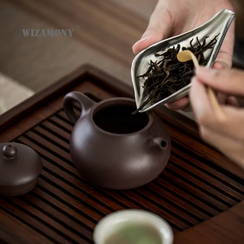 Zen čaj je ročno izdelana lotus cvetnih listov, čaj lotus listi, wake-up čaj, čajno žličko, žlico, kung fu nastavite čaj, čaj slovesnosti dodatki 4