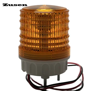 Zusen TB5051-Y 12v 24v 110v 220v Oranžno Barvo Signal Utripajočo lučko, Opozorilni LED Lučka
