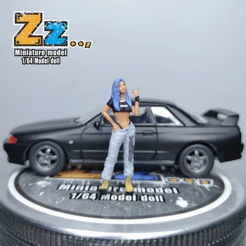 Zz Studio 1/64 Lutka Hip Hop Dekle Realističen Lik Serije Pre-Order Razen Modela Avtomobila 0