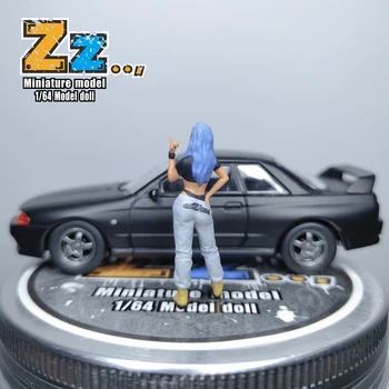 Zz Studio 1/64 Lutka Hip Hop Dekle Realističen Lik Serije Pre-Order Razen Modela Avtomobila 1