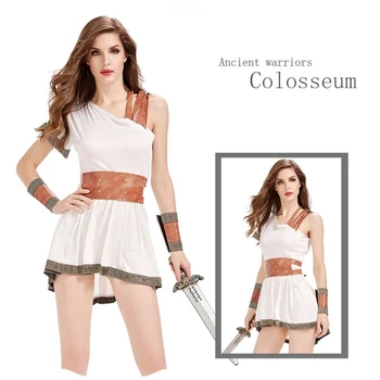 Ženske Antični Grški Bog, Boginja, Skorpion, No Toga Mitologije Obleko Roman Spartan Bojevnik Halloween Kostum Cosplay