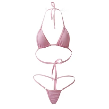 Ženske Seksi Micro Mini Tangice Bikini Perilo G-String Modrc Kopalke Sleepwear Visoke Kakovosti Kopalke 1