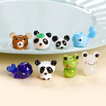 Živalski vrt, Oddelek za ročno izdelanih steklenih delfini panda bears žabe, steklene kroglice DIY ročno izdelane svoboden kroglice dodatki
